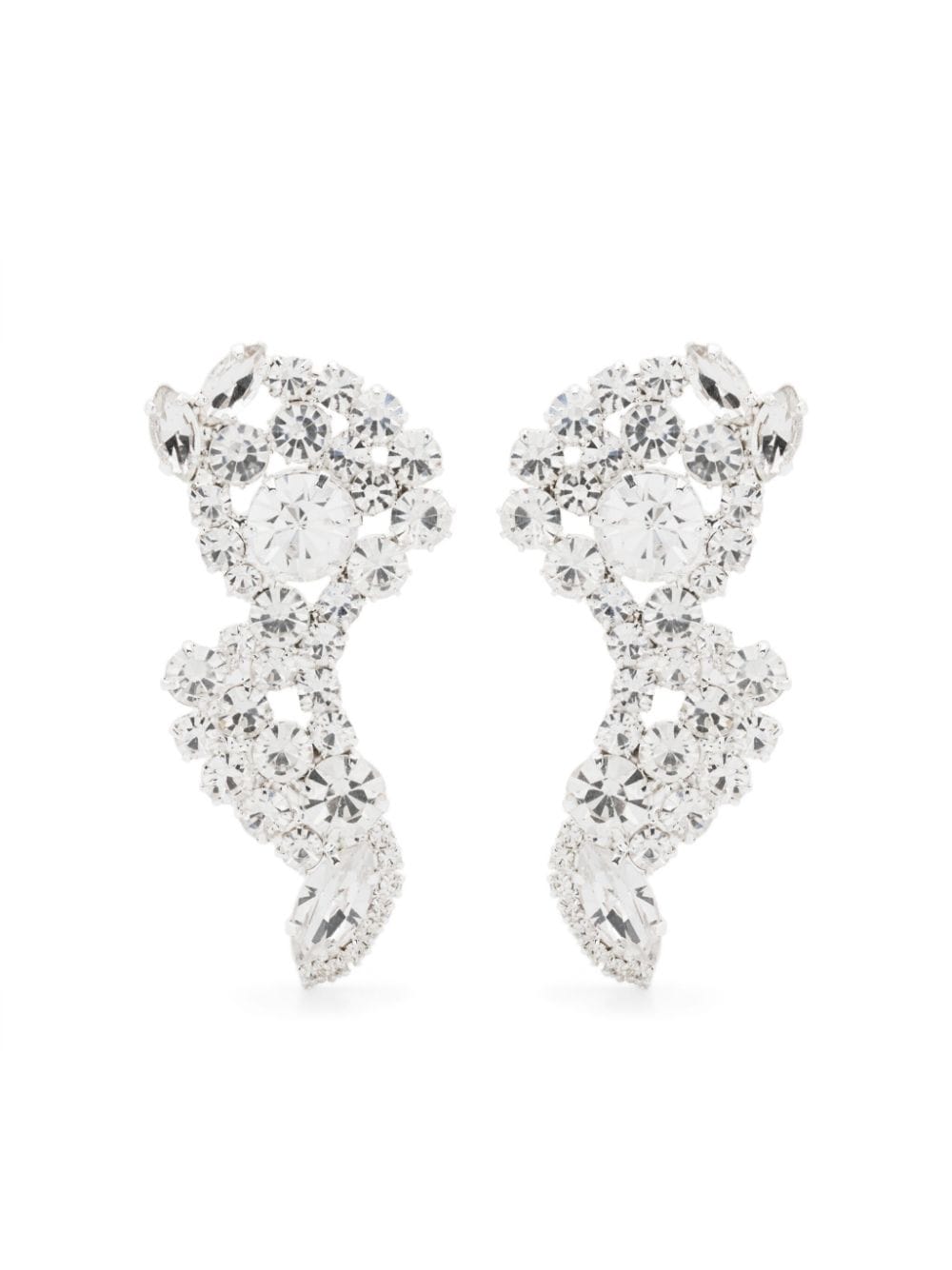 Magda Butrym crystal-embellished earrings - Silver von Magda Butrym