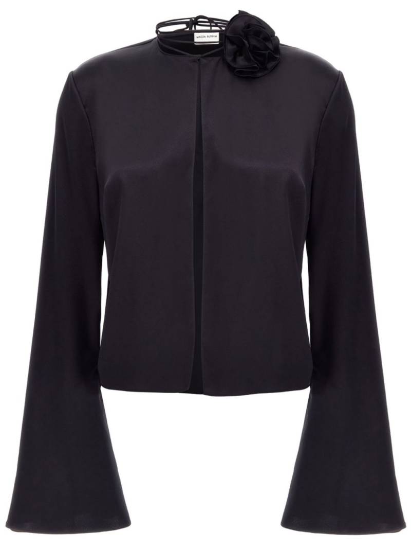 Magda Butrym floral-appliqué jacket - Black von Magda Butrym