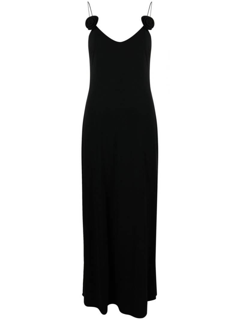 Magda Butrym floral-appliqué maxi dress - Black von Magda Butrym