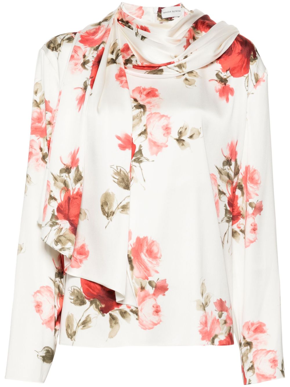 Magda Butrym floral blouse - White von Magda Butrym