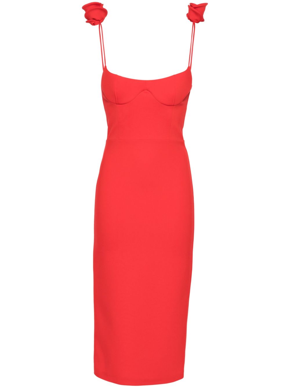 Magda Butrym flower-detail midi dress - Red von Magda Butrym