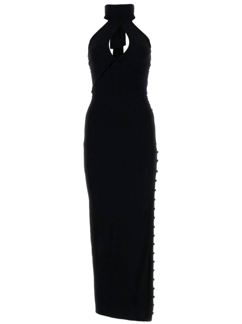 Magda Butrym halterneck maxi dress - Black von Magda Butrym