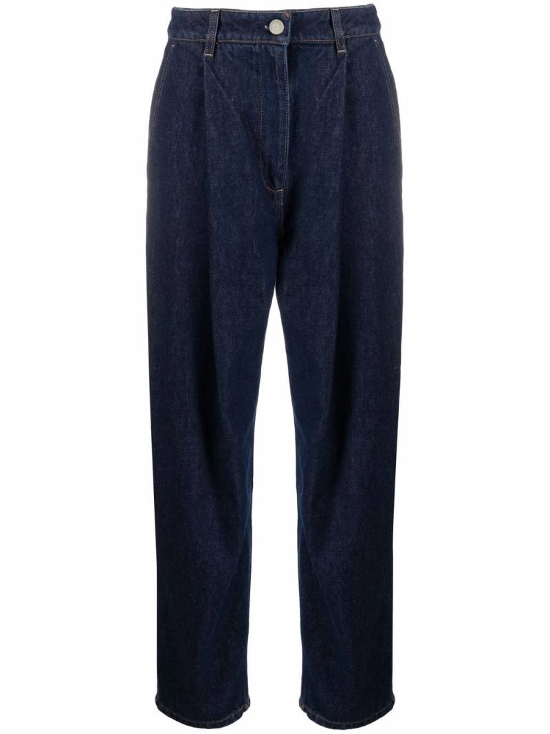 Magda Butrym high-rise straight-leg jeans - Blue von Magda Butrym