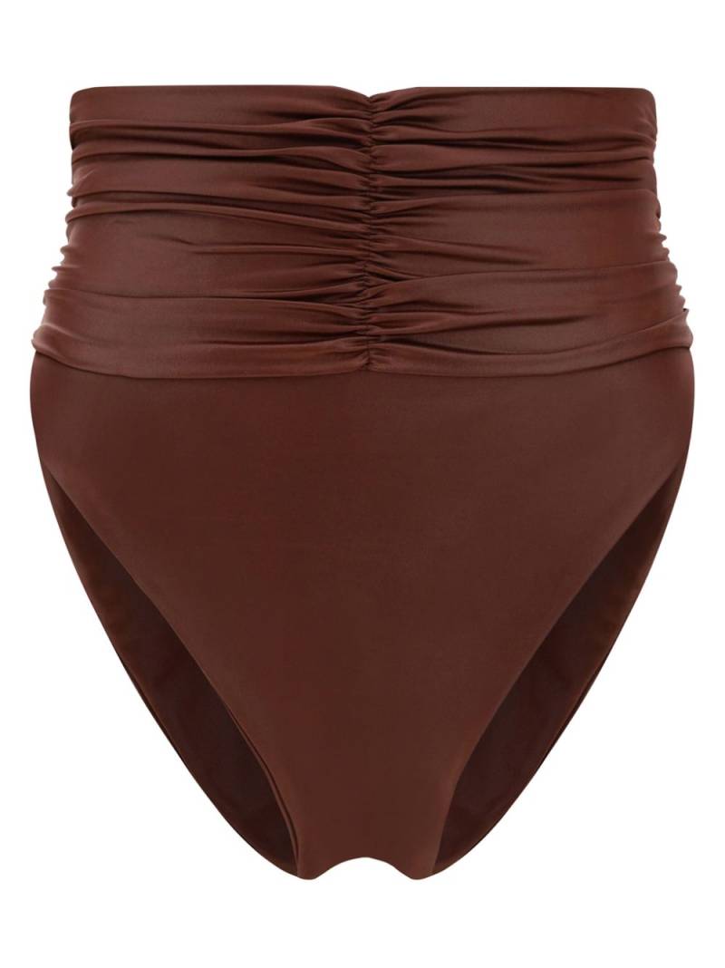 Magda Butrym high-waisted bikini bottoms - Brown von Magda Butrym