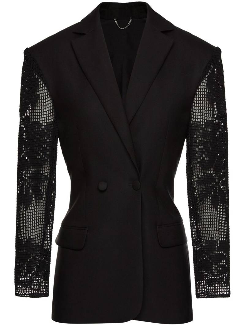 Magda Butrym lace crochet blazer - Black von Magda Butrym