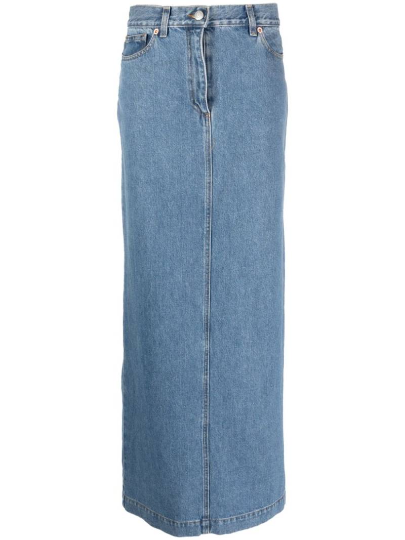 Magda Butrym maxi denim skirt - Blue von Magda Butrym