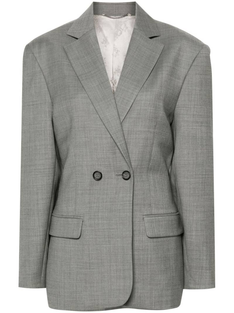 Magda Butrym notch-lapels double-breasted blazer - Grey von Magda Butrym