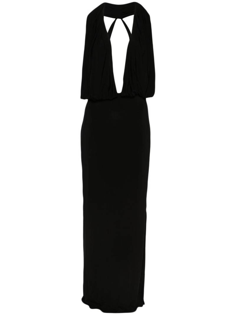 Magda Butrym open-back jersey gown - Black von Magda Butrym