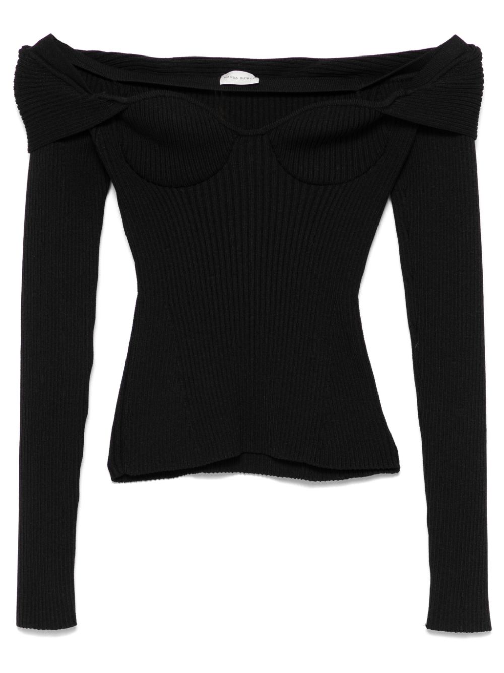 Magda Butrym ribbed sweater - Black von Magda Butrym