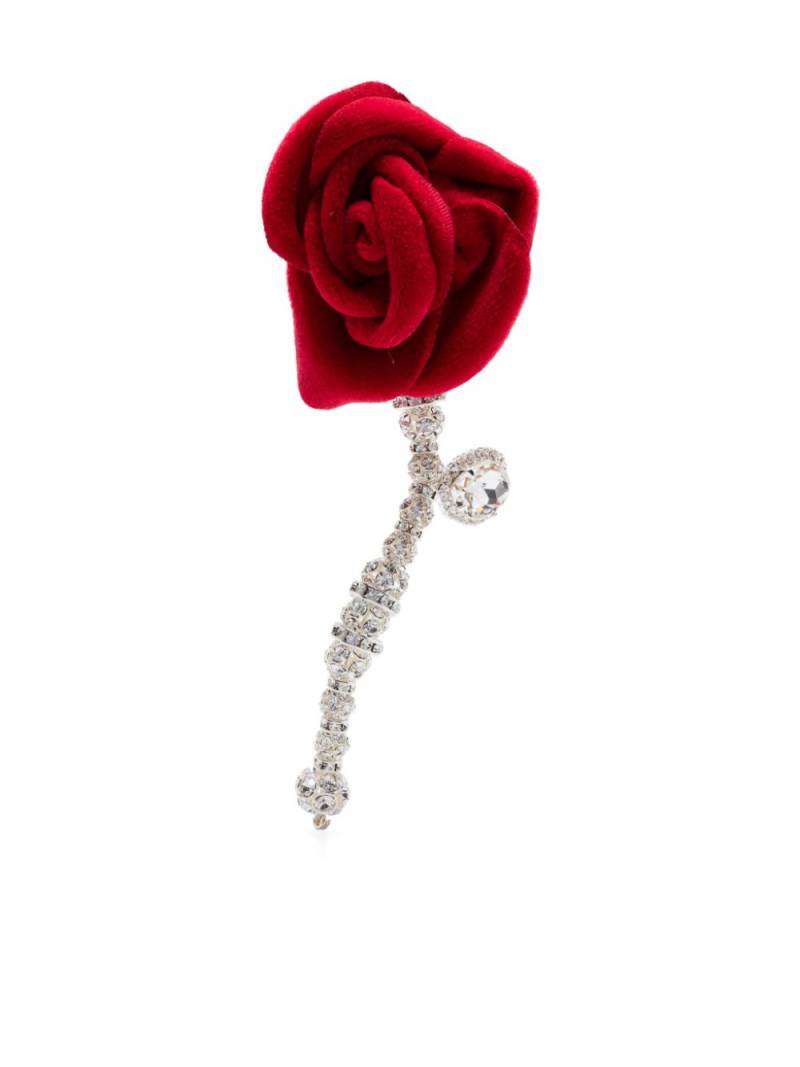 Magda Butrym rose single earring - Red von Magda Butrym