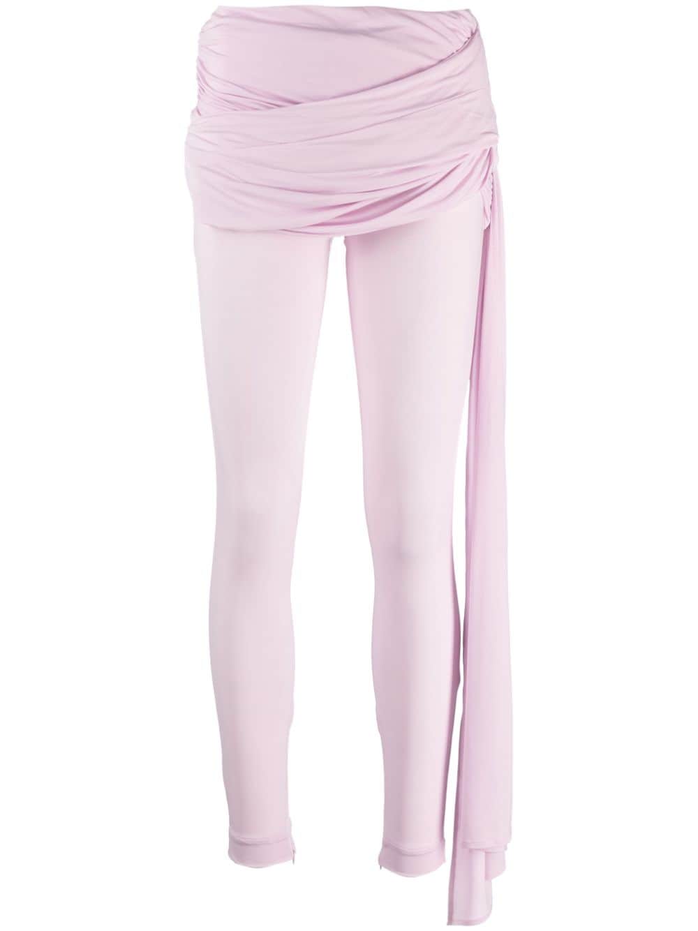 Magda Butrym sash-detail jersey leggings - Pink von Magda Butrym