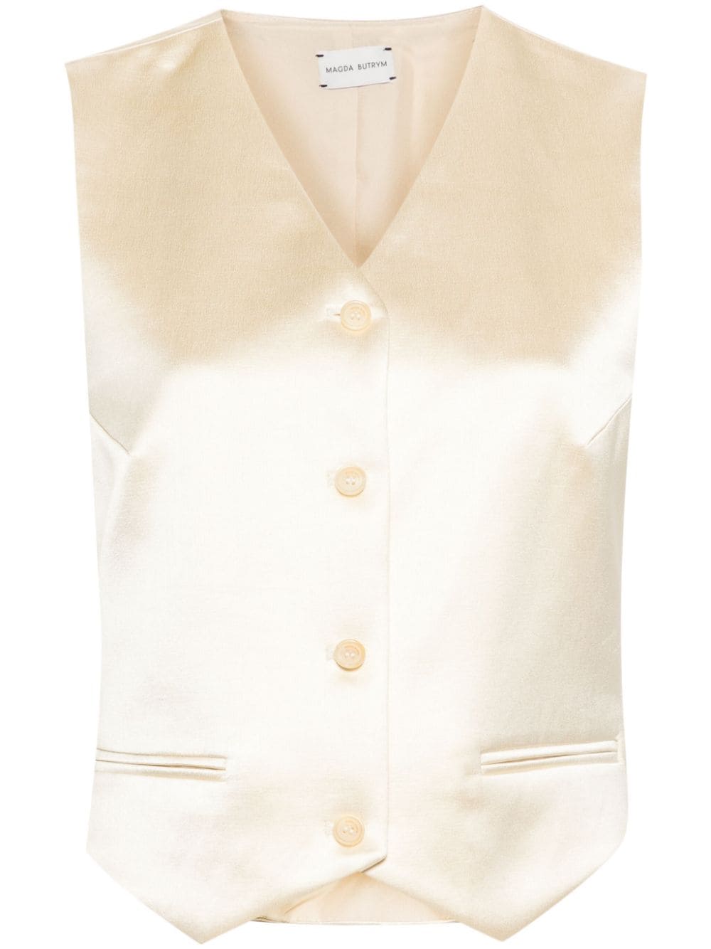 Magda Butrym silk waistcoat - Neutrals von Magda Butrym