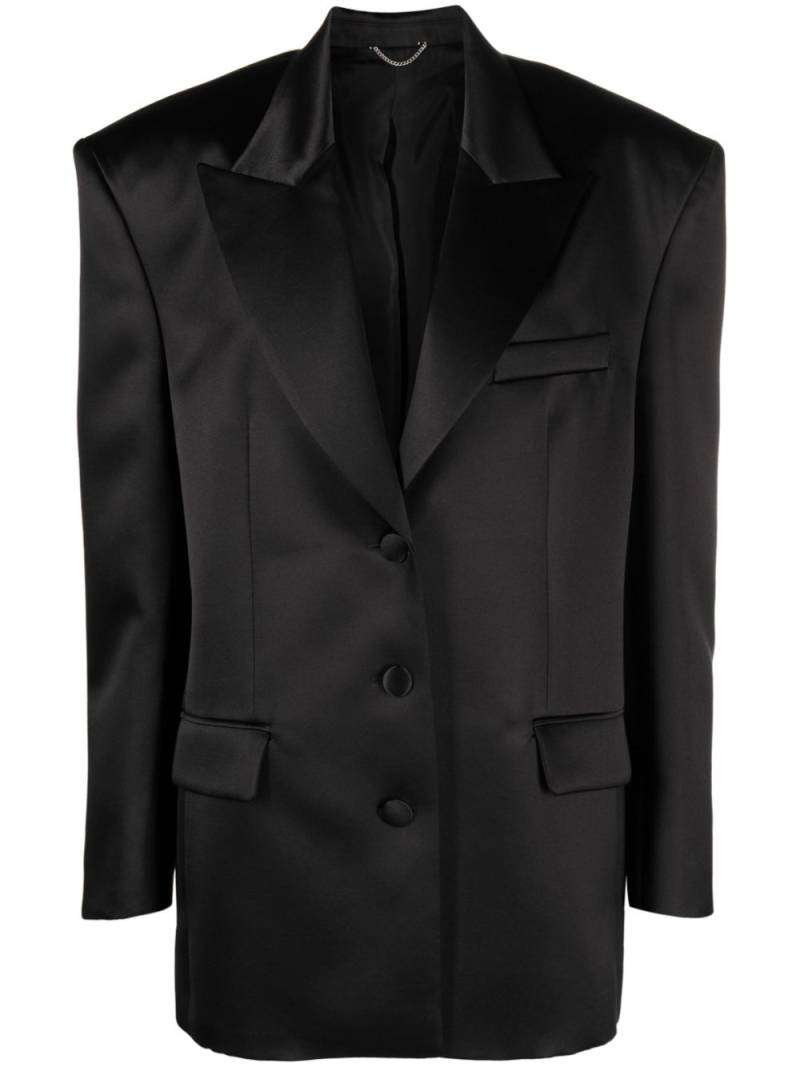 Magda Butrym single-breasted silk blazer - Black von Magda Butrym