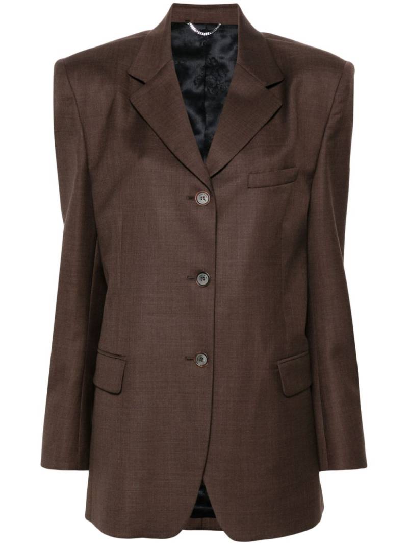 Magda Butrym single-breasted wool blazer - Brown von Magda Butrym