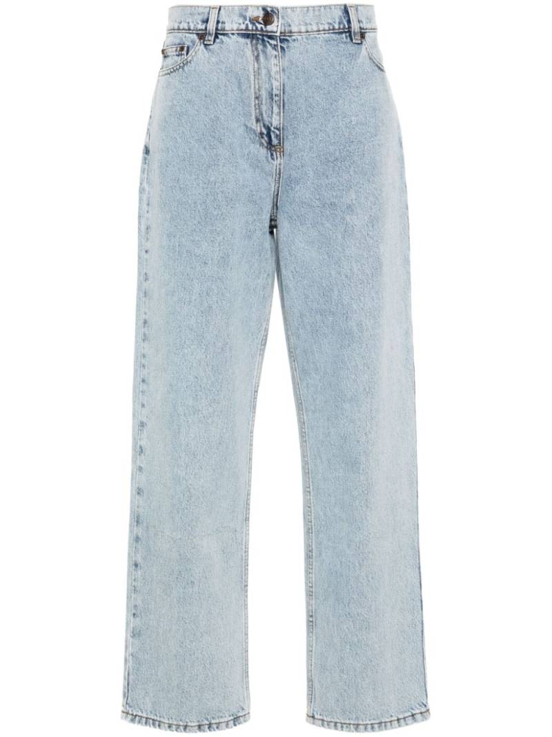 Magda Butrym straight-leg cotton jeans - Blue von Magda Butrym