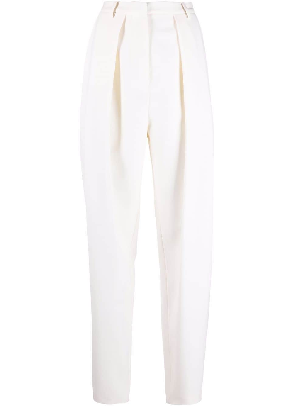 Magda Butrym tapered high-waisted trousers - Neutrals von Magda Butrym