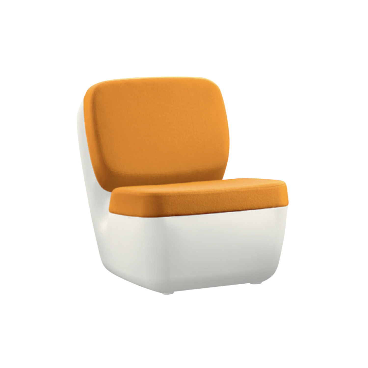 Nimrod Sessel, Bezug kvadrat divina 3 542 / orange von Magis Spa