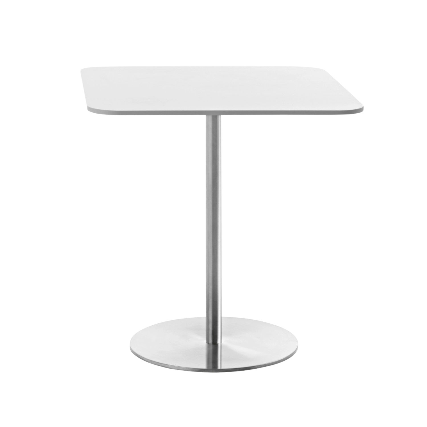 Passe-partout Bistrotisch, Tischplatte hpl weiss 8500, Grösse rund - d. 60 cm von Magis Spa