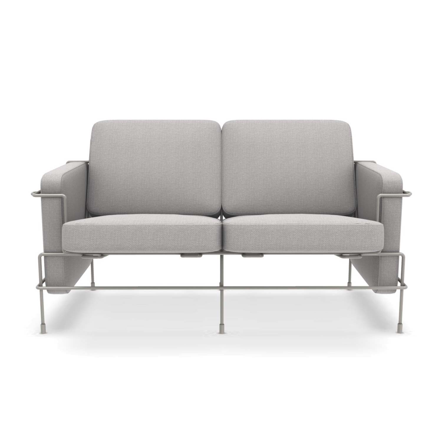 Traffic_2 Outdoor 2er Sofa, Bezug polyhedra 1101 - weiss Traffic_2 Outdoor 2er Sofa, Bezug polyhedra 1101 - weiss von Magis Spa