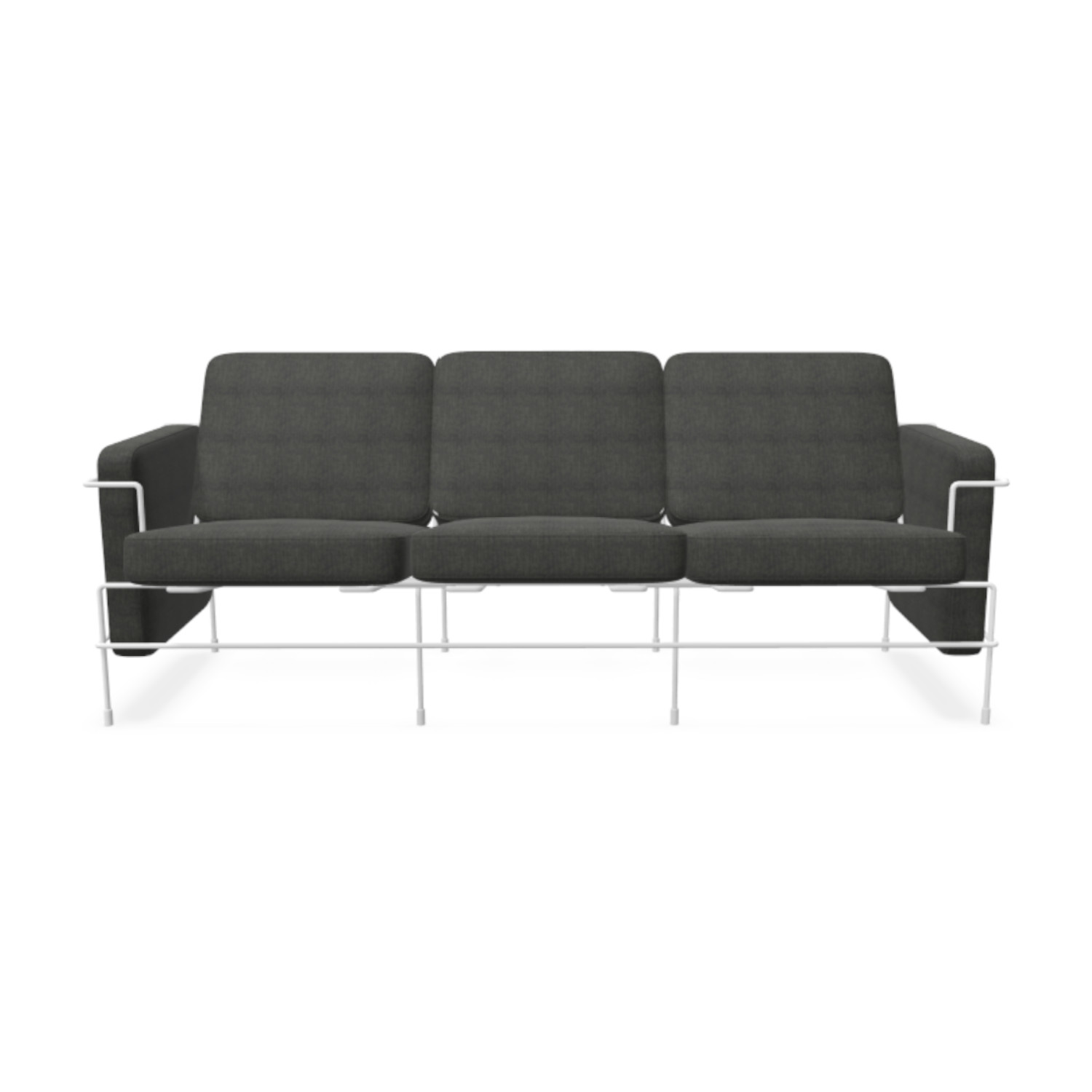 Traffic_2 Outdoor 3er Sofa, Bezug polyhedra 1112 - schwarz Traffic_2 Outdoor 3er Sofa, Bezug polyhedra 1112 - schwarz von Magis Spa
