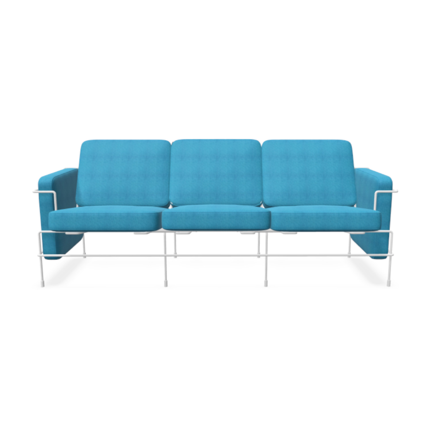 Traffic_2 Outdoor 3er Sofa, Bezug polyhedra 1114 - türkis von Magis Spa