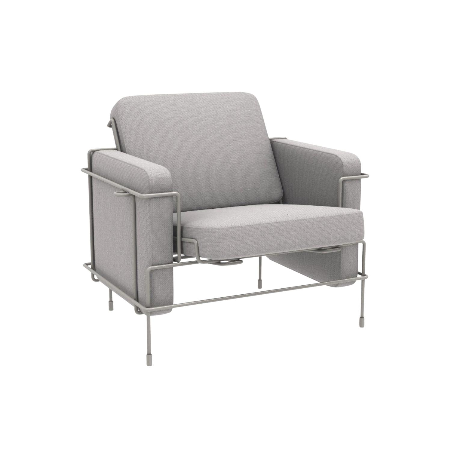 Traffic_2 Outdoor Sessel , Bezug polyhedra 1101 - weiss Traffic_2 Outdoor Sessel , Bezug polyhedra 1101 - weiss von Magis Spa
