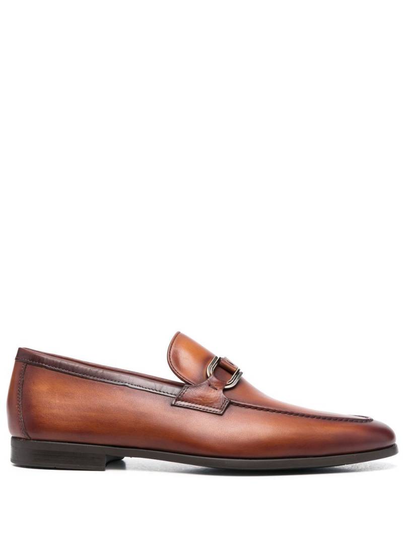 Magnanni front-strap almond-toe loafers - Brown von Magnanni