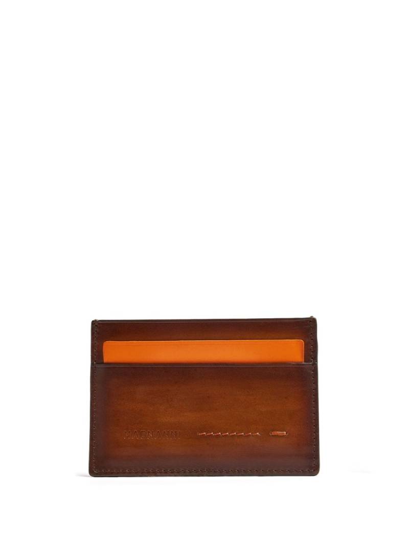 Magnanni logo-embossed. card holder - Brown von Magnanni