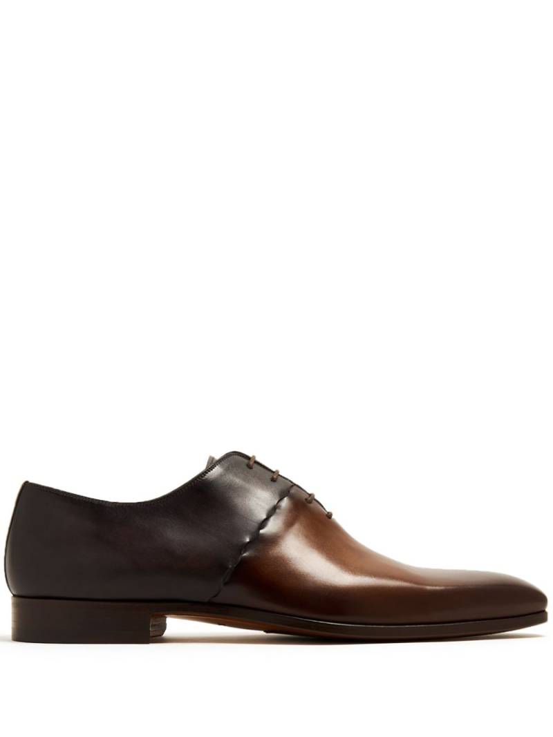 Magnanni panelled gradient effect oxford shoes - Brown von Magnanni