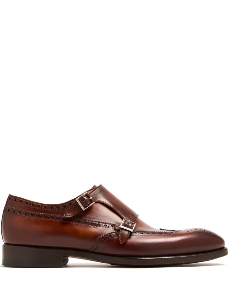 Magnanni perforated monk shoes - Brown von Magnanni