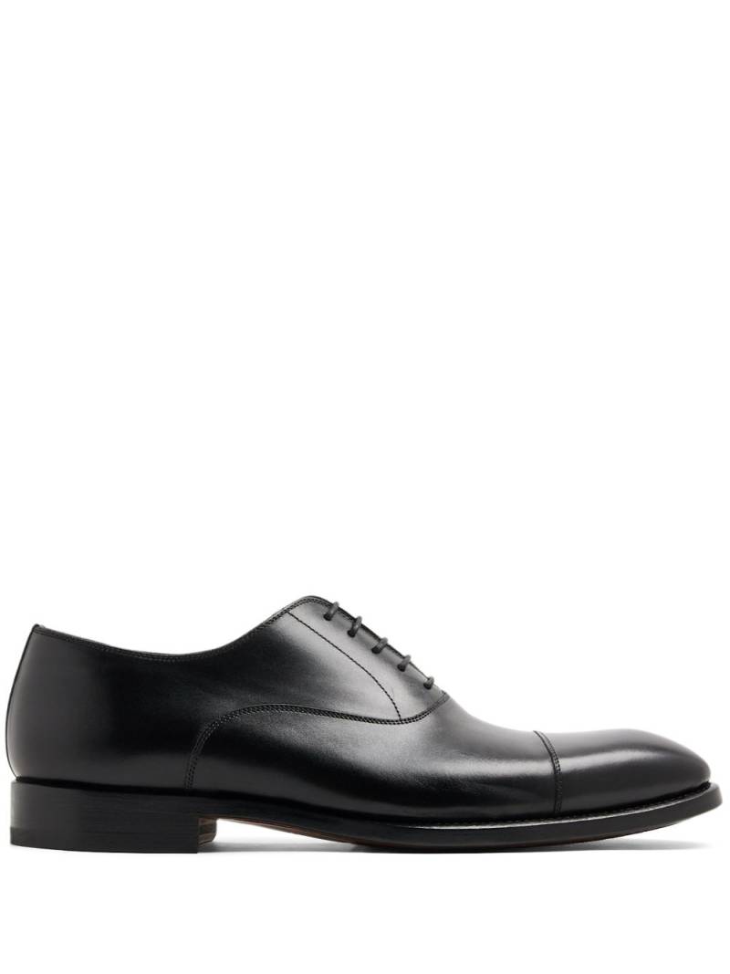 Magnanni tonal-stitching leather oxford shoes - Black von Magnanni