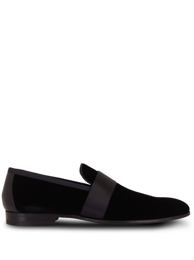 Magnanni velvet 20mm loafers - Black von Magnanni