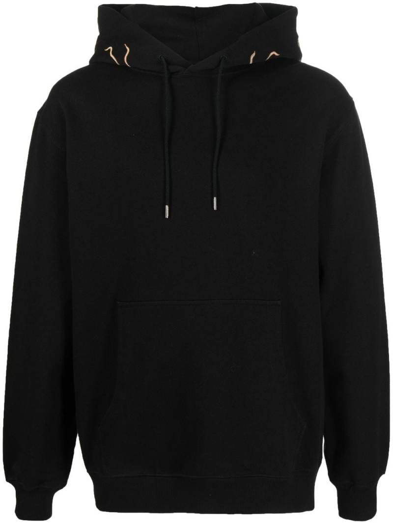 Maharishi Dragon-embroidered drawstring hoodie - Black von Maharishi