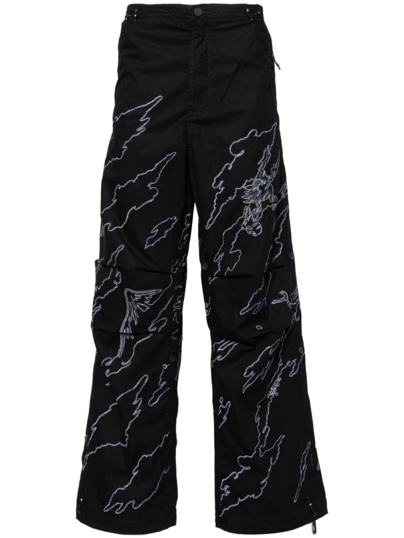 Maharishi Maha Basquiat trousers - Black von Maharishi