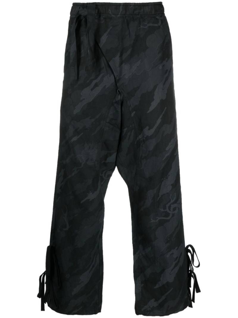 Maharishi Shinobi camouflage-pattern track pants - Black von Maharishi