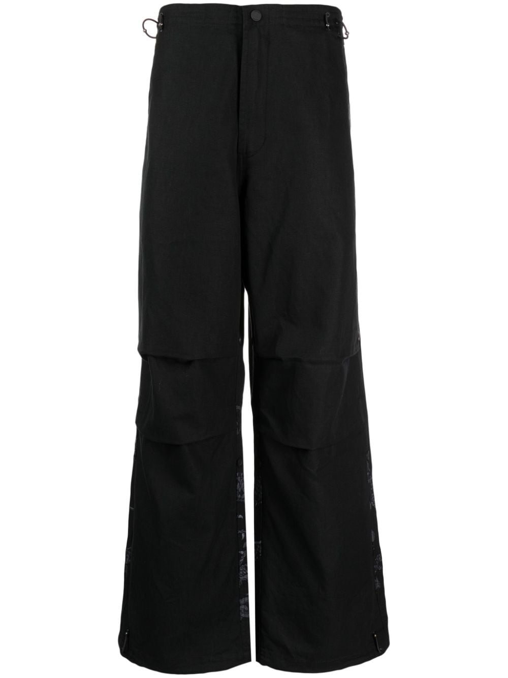 Maharishi elasticated-waist straight-leg trousers - Black von Maharishi