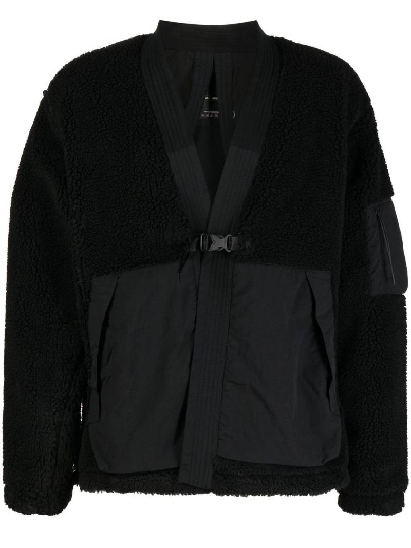 Maharishi faux-shearling panelled jacket - Black von Maharishi