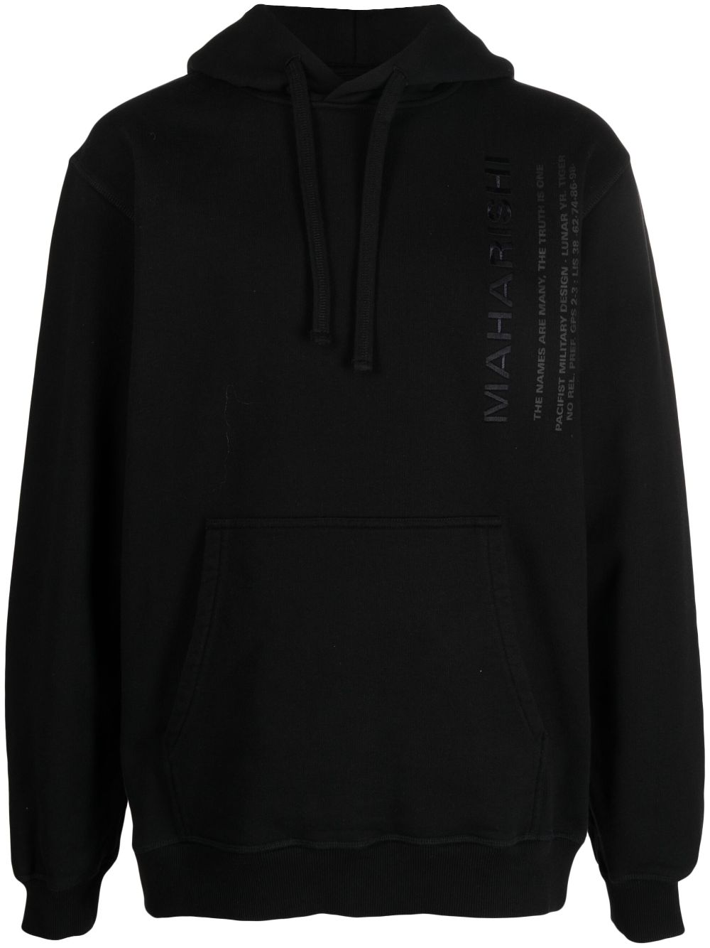 Maharishi logo-embroidered hoodie - Black von Maharishi