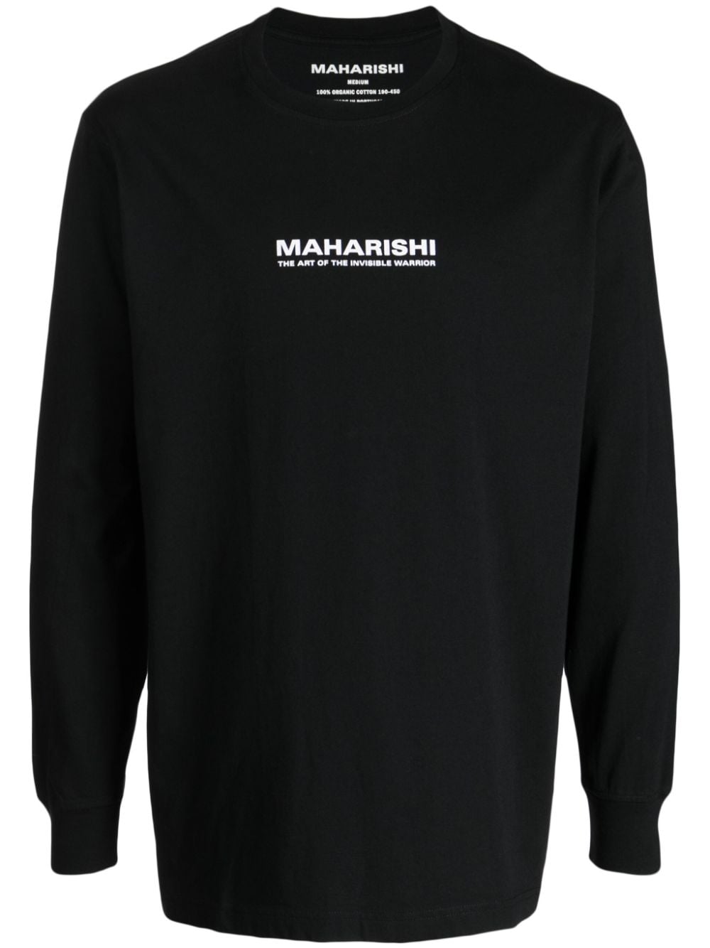 Maharishi logo-print organic cotton T-shirt - Black von Maharishi
