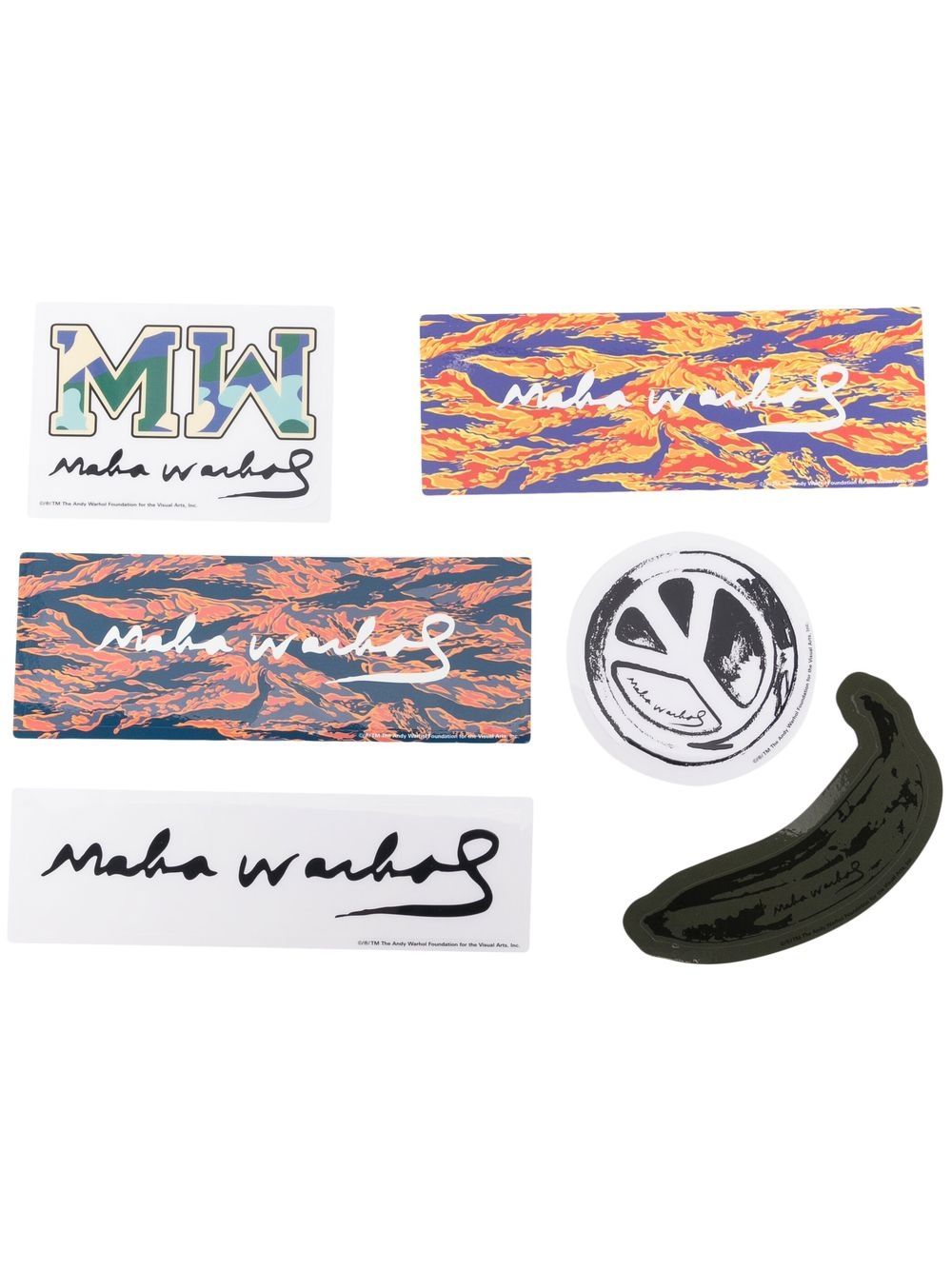 Maharishi logo sticker set - Orange von Maharishi