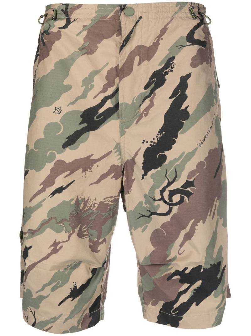 Maharishi loose camouflage-print shorts - Neutrals von Maharishi