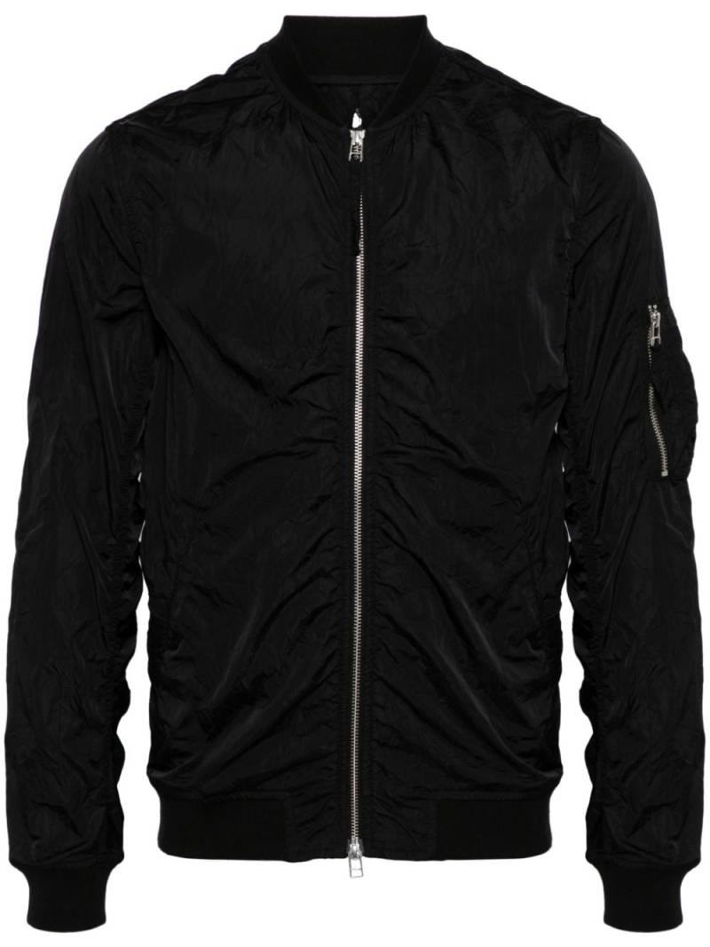 Maharishi ruched zipped bomber jacket - Black von Maharishi