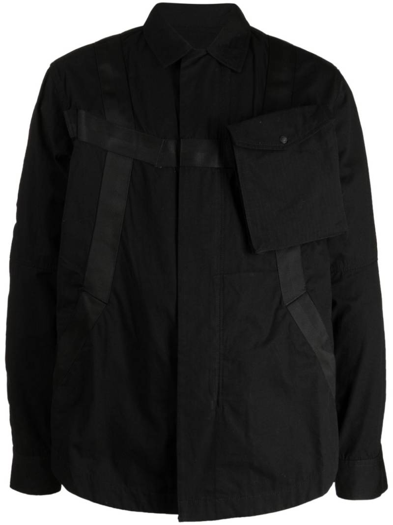 Maharishi tape-detail shirt jacket - Black von Maharishi