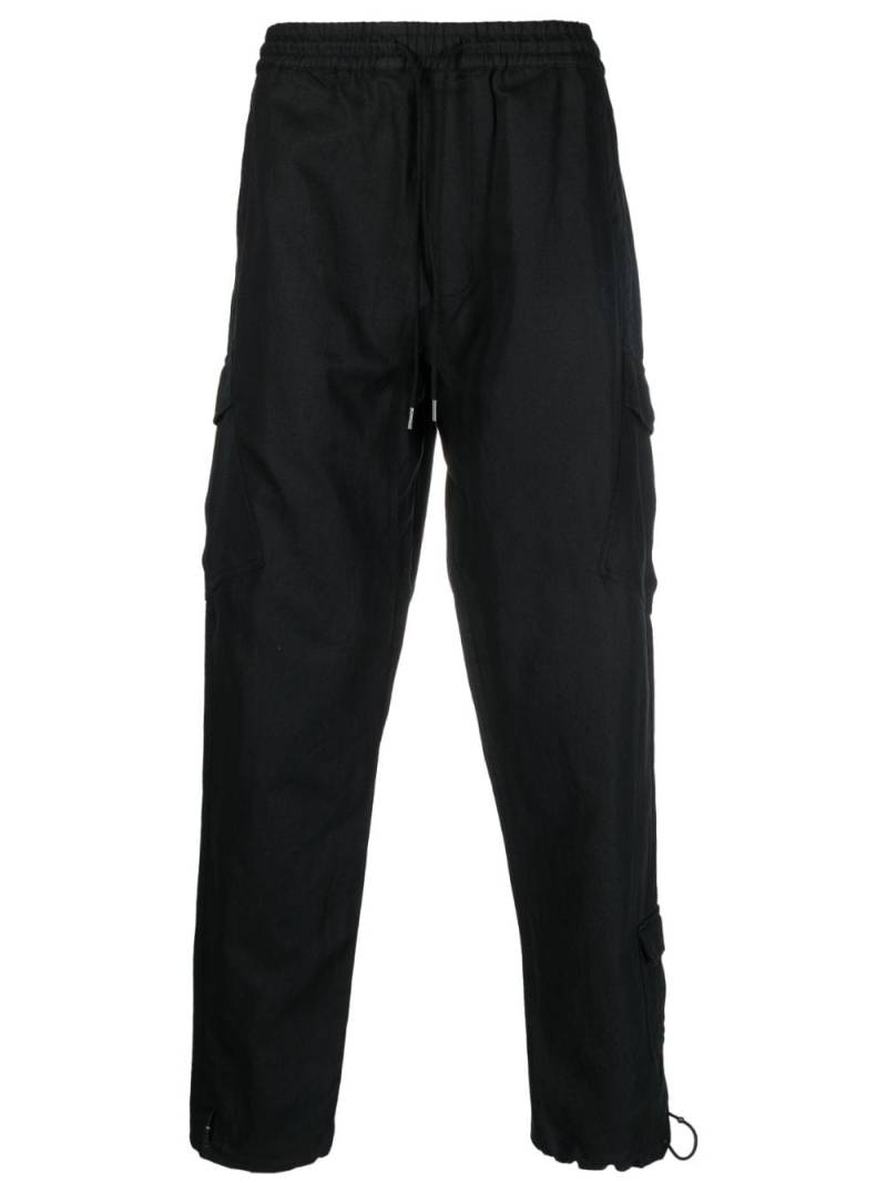 Maharishi tapered drawstring cargo trousers - Black von Maharishi