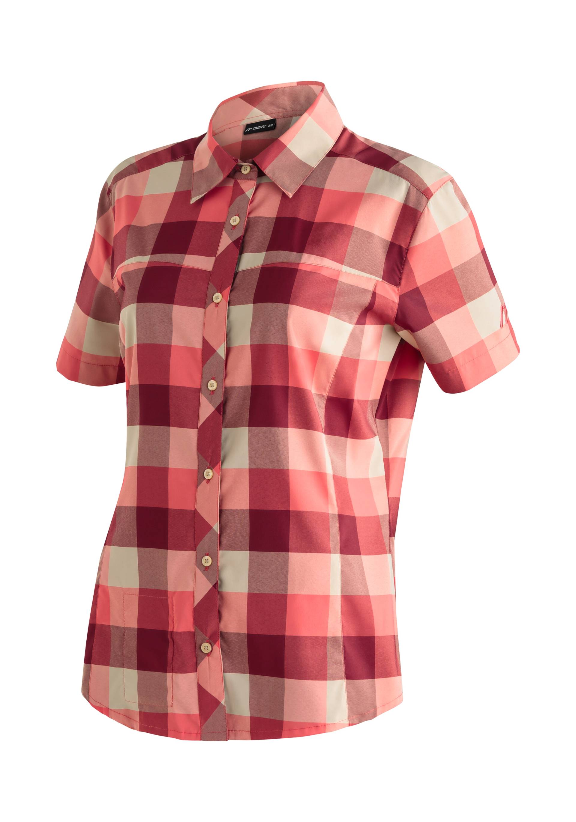 Maier Sports Outdoorbluse »Kendra S/S W«, Damen Kurzarmbluse, pflegeleichte Karobluse von Maier Sports