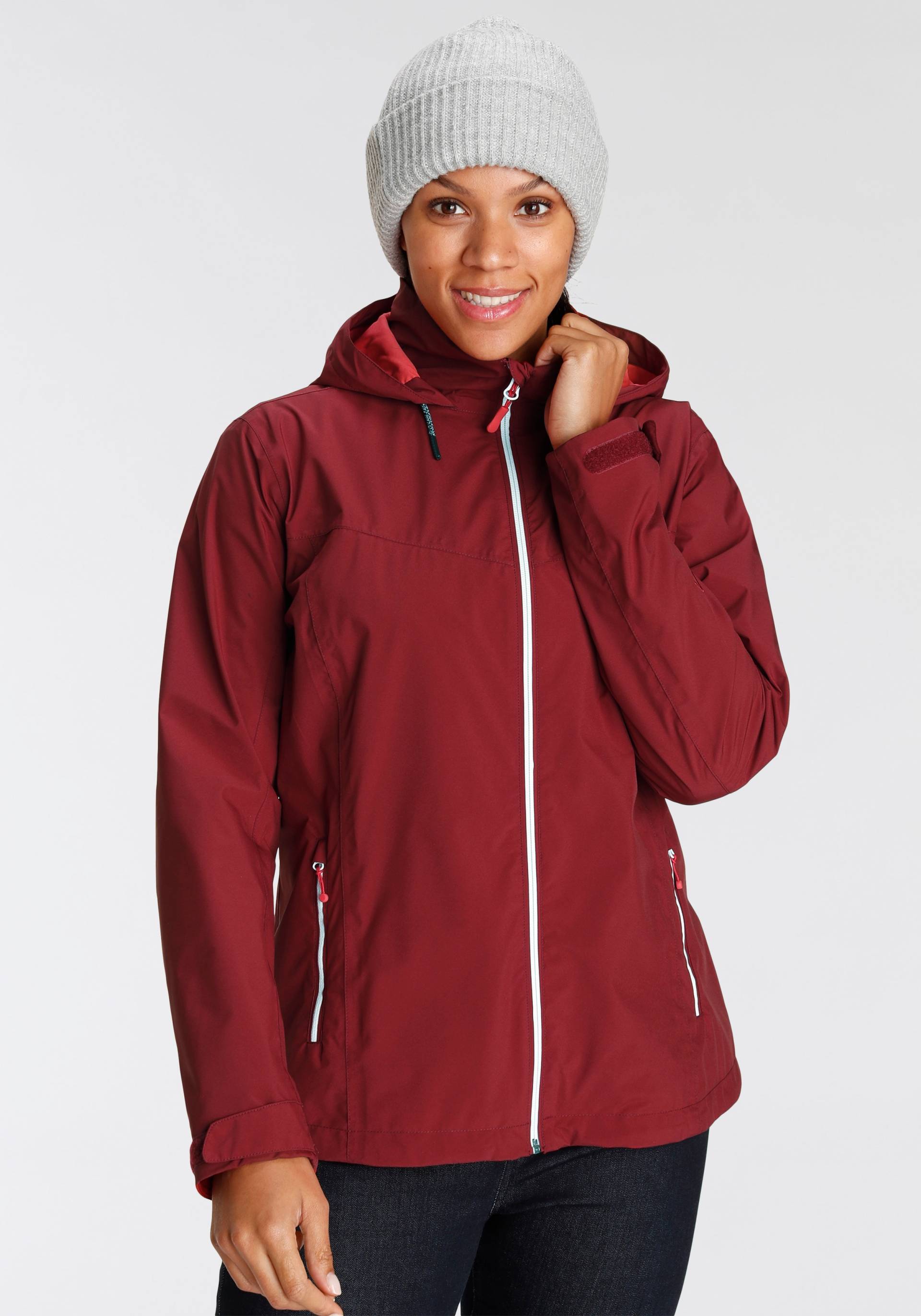 Maier Sports Outdoorjacke, mit Kapuze, Wasserdichte Übergangsjacke, auch in grossen Grössen erhältlich von Maier Sports