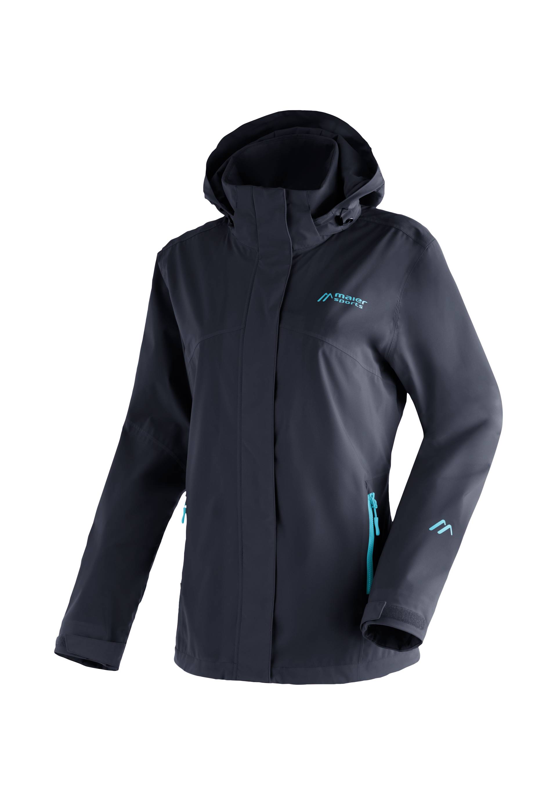 Maier Sports Outdoorjacke »Metor rec W«, Damen Regenjacke wasserdicht mit Kapuze, 2 Taschen aussen, Innentasche von Maier Sports