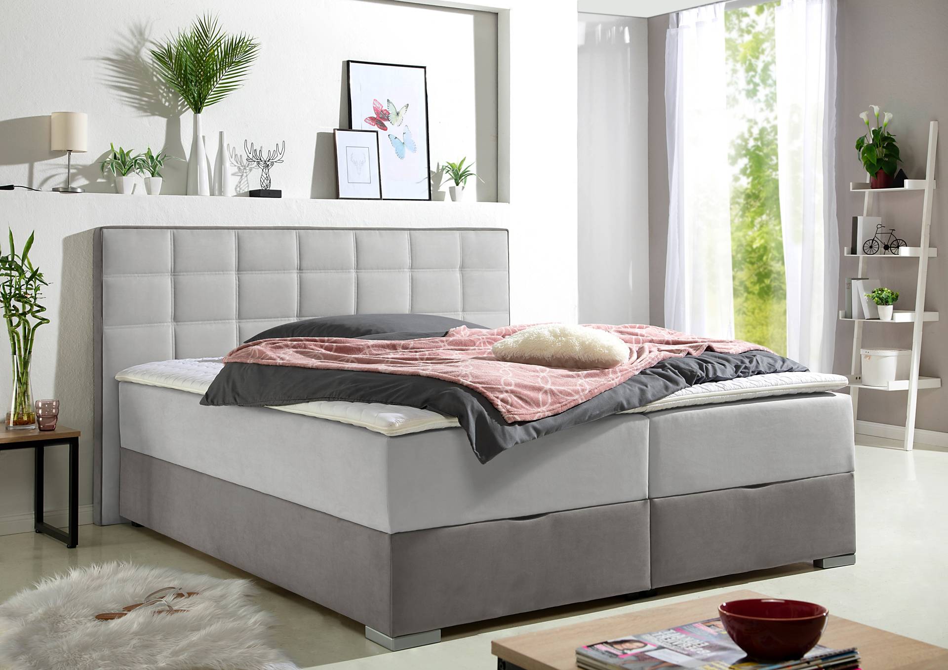 Maintal Boxspringbett, mit Bettkasten und Topper von Maintal