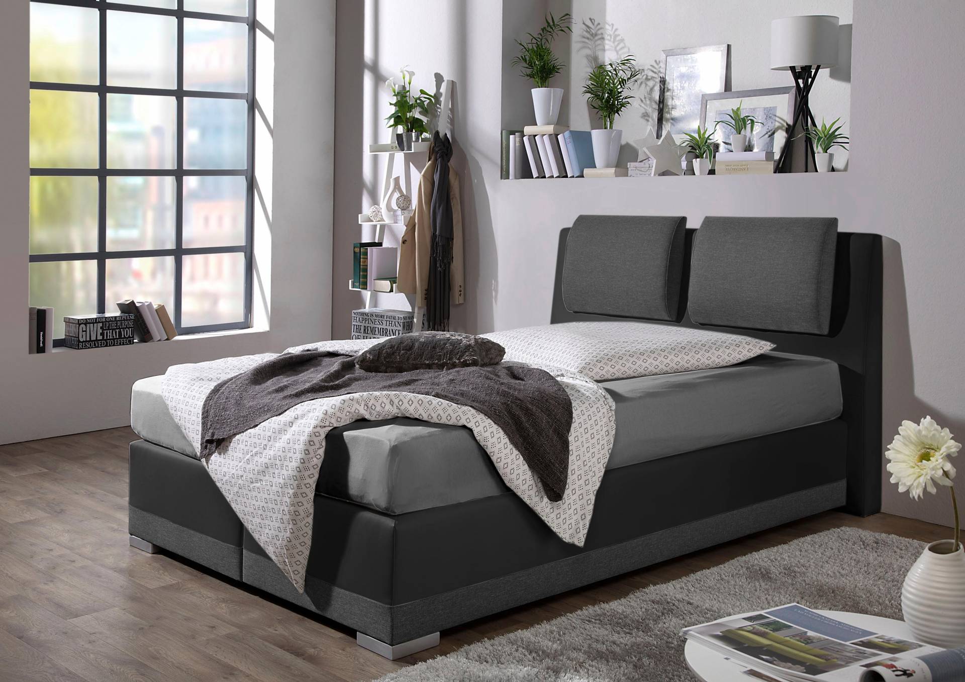 Maintal Boxspringbett, verstellbare Kopfstütze Maintal Boxspringbett, verstellbare Kopfstütze von Maintal