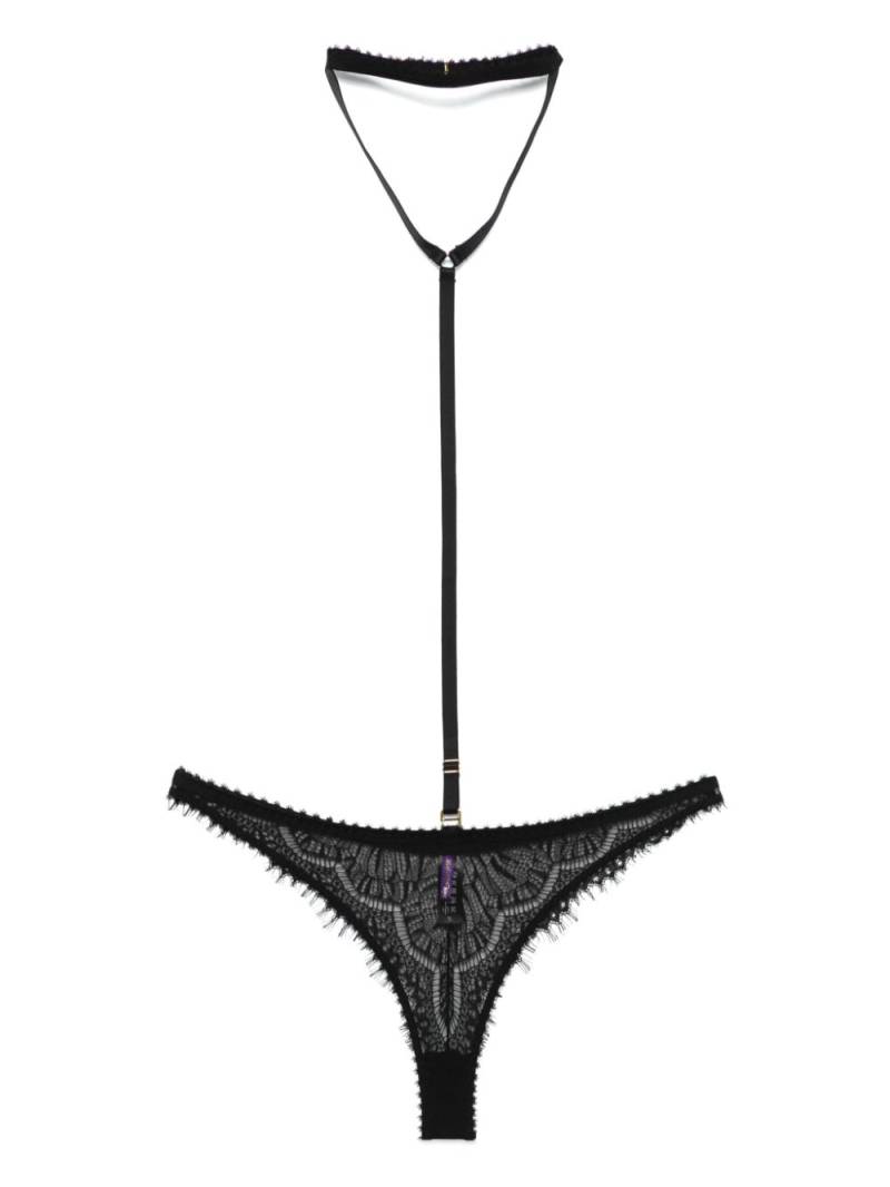 Maison Close Accroche Cœur thong and harness - Black von Maison Close